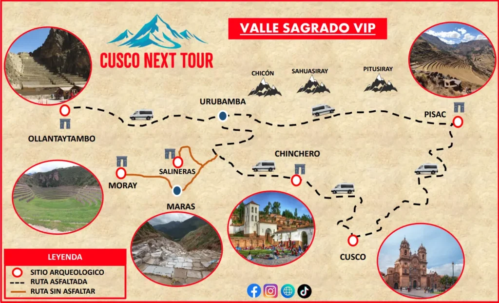 Mapa Valle Sagrado VIP