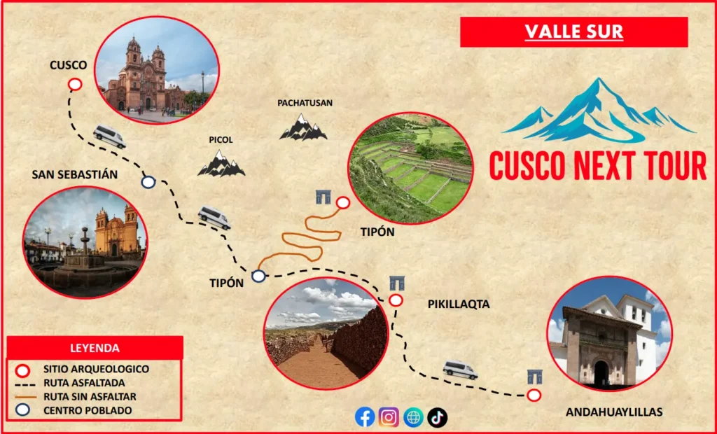Mapa Valle Sur