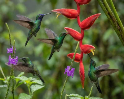 Jardín de colibríes Pico de Hoz