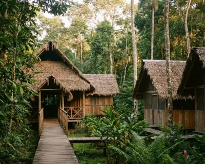 Dorado Lodge rodeado de selva