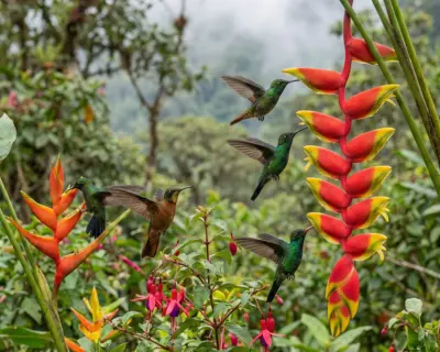 Jardín de colibríes del Mirador Pico de Hoz